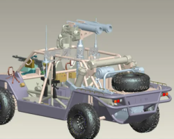 How was the military quick prototyping model process made at the air show?