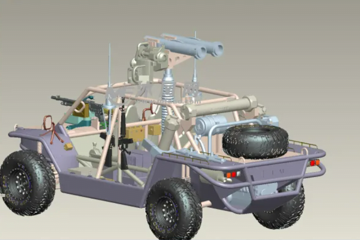 How was the military quick prototyping model process made at the air show?
